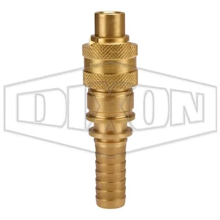 Dixon Dix-Lock N Series Bowes Interchange Quick Disconnect Coupler, 1/2 in Nominal, 300 psi Pressure, Bra N4S3-B