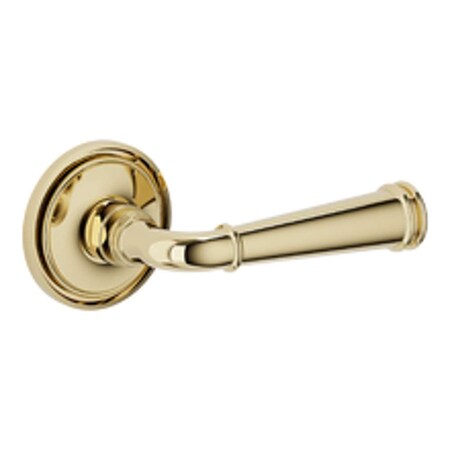 Baldwin Residential Door Levers Half Dummy Left Hand Unlacquered Brass L033031LDM