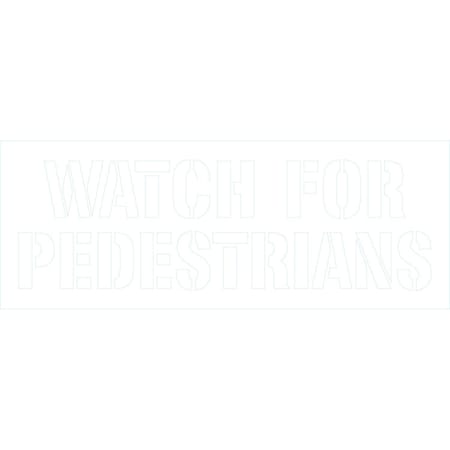 Lyle Watch For Pedestrians, 96x36, Non-Reflective, None G-17489-NS_96x36
