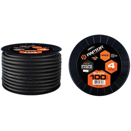 Escapada 100 ft. 4 AWG Black CCA Viceseries Power Cable ES3632608
