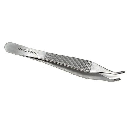 A2Z Scilab Hollow Handle Tweezers, 9x9 Teeth, 4.75 inches, Curved, Stainless Steel A2Z-ZR-248-01-C-SU