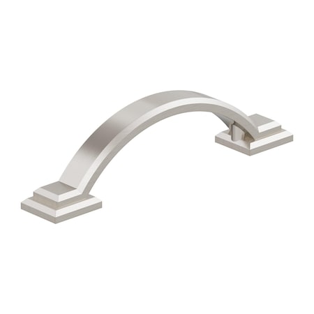 Amerock Sheffield 3 inch (76mm) Center-to-Center Satin Nickel Cabinet Pull, 10PK 10VMP37040G10