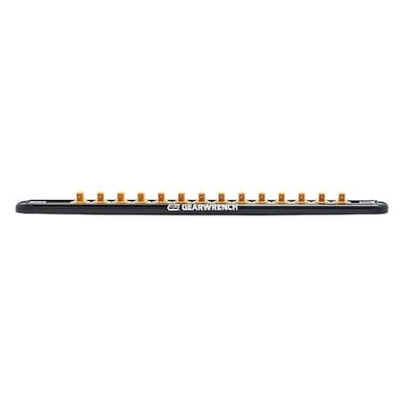 Gearwrench 1/4" Drive Magnetic Socket Rail Includes 14 Clips 83126