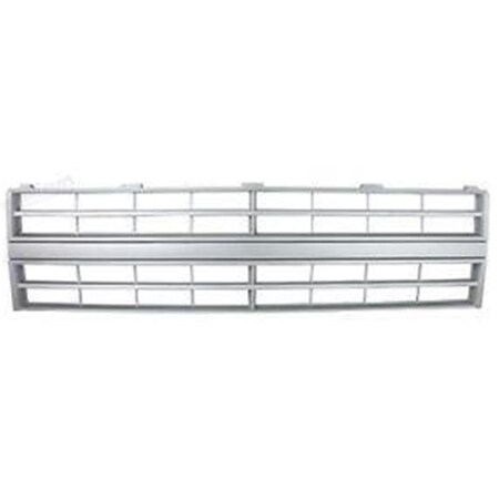 Sherman Parts Grille with Single Rectangle Headlamp without Molding Holes for 1985-1987 Pickup, Argent SHE899-99-4