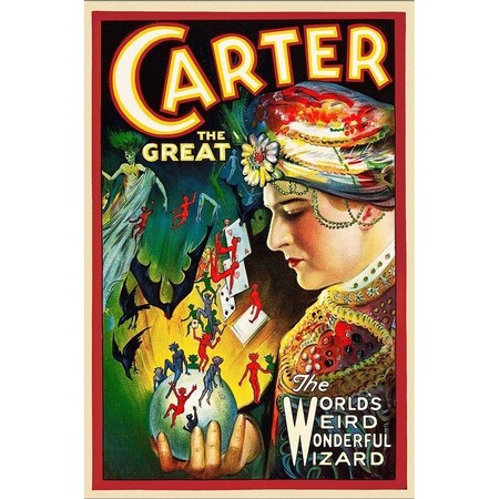 Homeroots Vintage 1926 Carter Witchcraft Magic Unframed Print Wall Art 393302