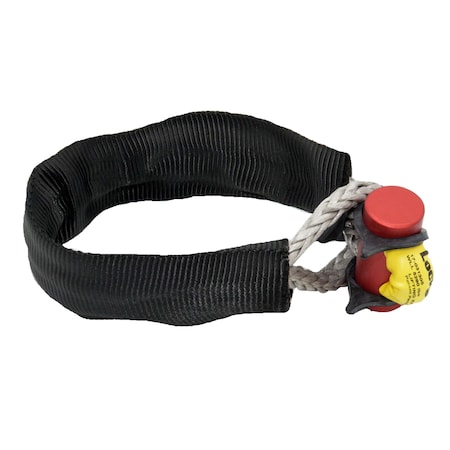 Lockjaw Synthetic Shackle, Lifting Rated, 5,280 lbs WLL, 3in Working Dia. w/ Kevlar Sleeve 17-031305K