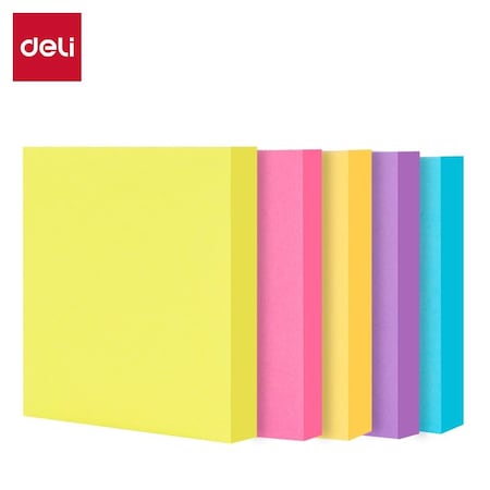 Deli Pop-Up Notes 3x3, Neon Assorted Refills, 100 Sheets, 12PK EA915