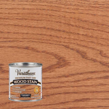 Varathane Fast Dry Traditional Cherry Urethane Modified Alkyd Interior Wood Stain 1/2 Pt. 262027