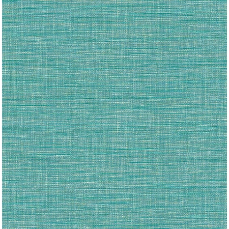 A-Street Prints Exhale Teal Faux Grasscloth Wallpaper 2744-24118