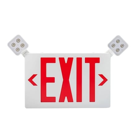 Keystone Exit Combo | Thermo Plastic | Style 2 | White Color | Single or Double Facing | Red or Green Switcha KT-EC-TP2-WH3RGW-SU