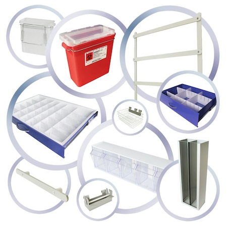 Harloff M-Series Deluxe Anesthesia Accessory Package for 30 in Wide Carts MD30-ANS3