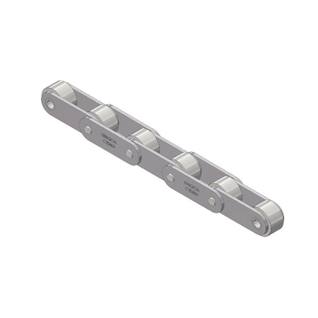 Senqcia Inspire Series SBR Conveyor Series Double Pitch Riv Lg, 10 ft OAL, 1.5P, 7/8 Dia x .5 W C2062RB