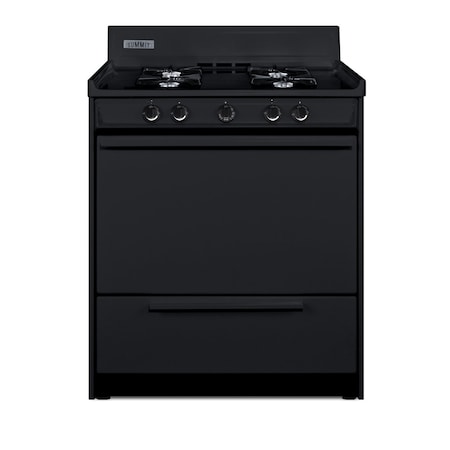 Summit 30in Wide Gas Range, Open Burners TNM2107C