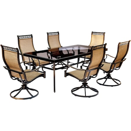 Hanover Monaco 7-Piece Dining Set MONDN7PCSWG