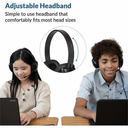 Cyber Acoustics USB-C HEADSET K12 BRAIDED CORD AC-6014