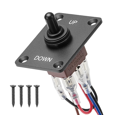 Vevor Toggle Switch Momentary Polarity Reversing Switch DC 12V/30A AC 250V/15A KN3A-223