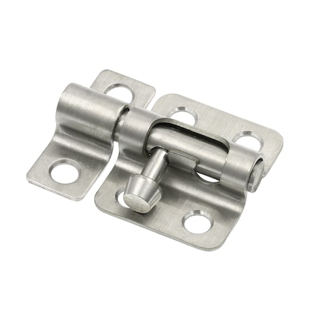 Prime-Line Door and Gate, Slide Barrel Bolt Latch 2 inch with Screws, Stainless Steel (Single Pack) U 117511