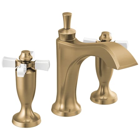 Delta Dorval Two Handle Widespread Bathroom Faucet 3557-GSMPU-DST