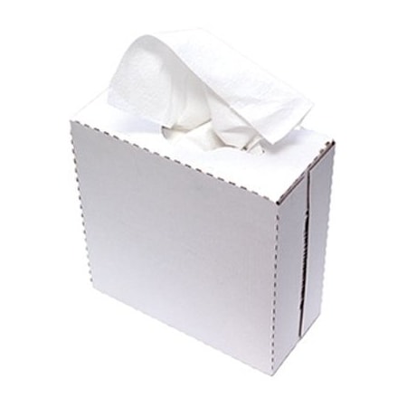 The Brush Man Disposable Heavy Duty Paper Shop Rags, 100 Wipes/Box RAG-WHT-PAPER