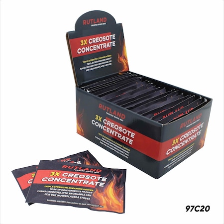 Rutland Creosote Concentrate - Triple Power Creosote Remover 20 Pack Packets 97C20