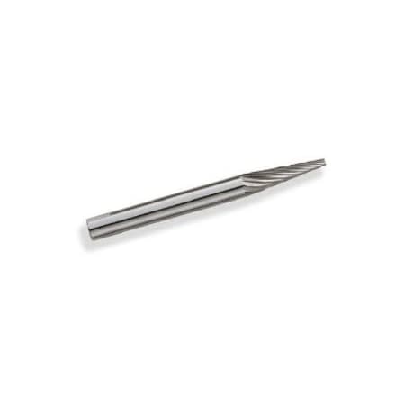 Garr Tool Hand File, Series: SM Series, Pointed End, 3/16 in Diameter Head, 5/8 in Length of Cut 72102
