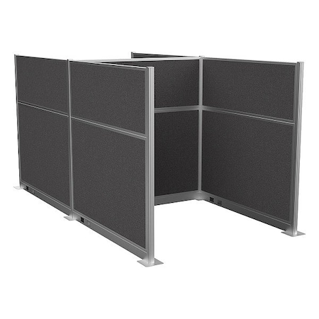 Versare Cubicle Kit, Charcoal Gray, 72 in H 1859383