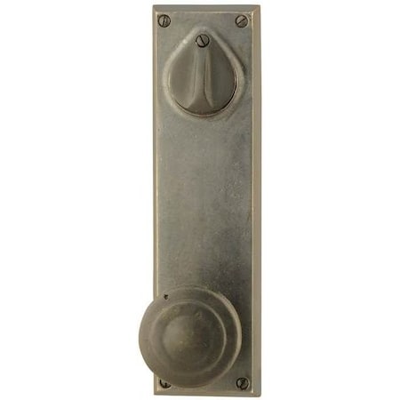 Emtek Residential Sideplate Locksets Passage, Single Keyed Reversible Medium Bronze 7560BUMB