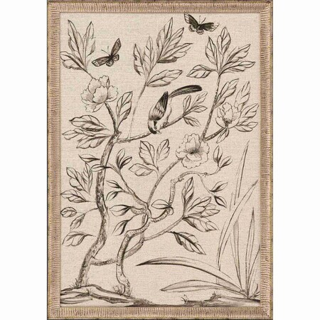 Homeroots Shimmering Garden II Silver Framed Print Wall Art 526931