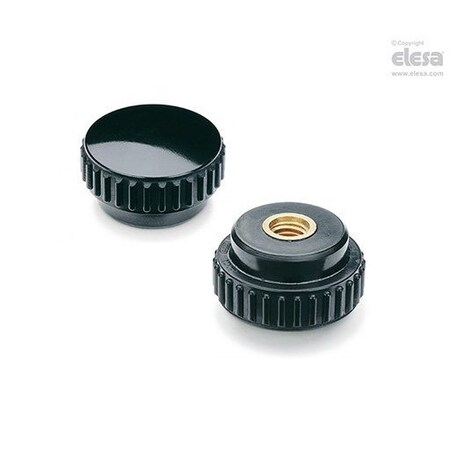 Elesa Brass boss, threaded blind hole, B.193/30 B-M8 B.193-B