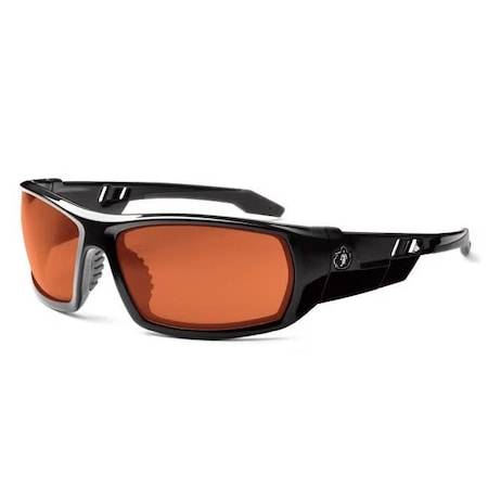 Ergodyne ODIN, Safety Glasses, Uncoated, Copper Lens, Kryptek Typhon Frame, Full-Frame ODIN-TY