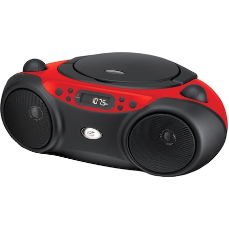 Gpx BC232R Radio/CD Player Boombox - 1 x Disc - Red - CD-DA BC232R