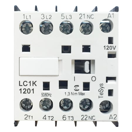 Brah Electric , Direct Replacement 20A 600V 3P with 120VAC Closing Coil for TeSys K Contactor LC1K12 BLC1K12