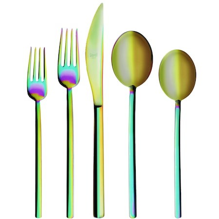 Mepra Due Ice Rainbow Flatware  Set - 20 Pcs. 104422020IA