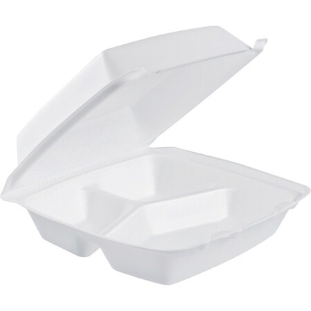 Dart Foam Cntr, Hinged Lid, 8 3/8x7 7/8x3 1/4 85HT3R