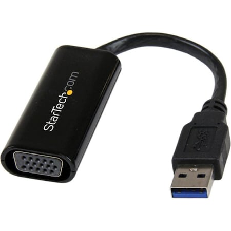 Startech.Com USB 3.0 to VGA Adapter, USB to VGA Monitor Converter for Windows, Slim no support for USB32VGAES