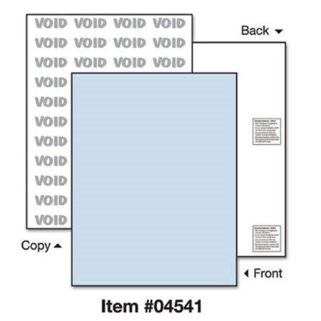 Paris Business Products DocuGard Security Paper- Blue- 8-1/2 x 11- 500/Ream PA31789