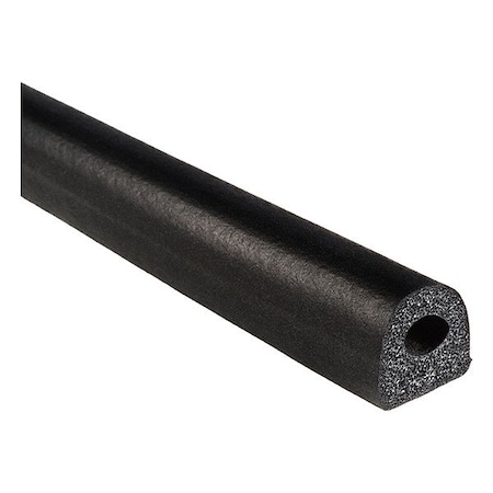 Trim Lok Inc D-Shaped Seal, Black, 250 ft L X5381HT-250