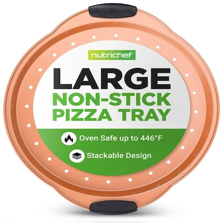 Nutrichef 13-Inch Nonstick Pizza Tray BKNCSBS52SPIZZAP