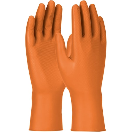 Grippaz Extended Use Ambidextrous Nitrile Glove with Textured Fish Scale Grip, 7 Mil, 50PK 67-307/M