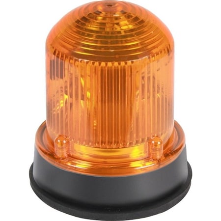 Edwards Signaling Warning Light, Amber, LED, 120V AC, 420 FPM, 3 1/4 in Dia. 125XBRZA120A