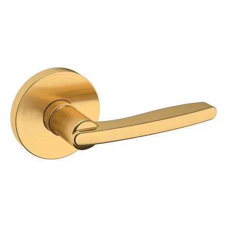 Baldwin Baldwin Preconfigured 5164 Lever with 5046 Rose Right Hand Half Dummy Lock Lifetime Satin Brass 5164044RDM