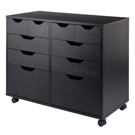 Juki Furniture 26.3 x 32.1 in. Halifax Cabinet, Black JU3943890