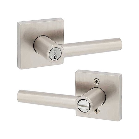 Kwikset Door Lever Lockset, 1 3/8-1 3/4" Thick 740MIL-SQT-15-SMT-6AL-RCS