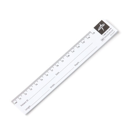Medline Educare Paper Wound Ruler, 25 Rulers per Pad, 250PK MSCEDURULER