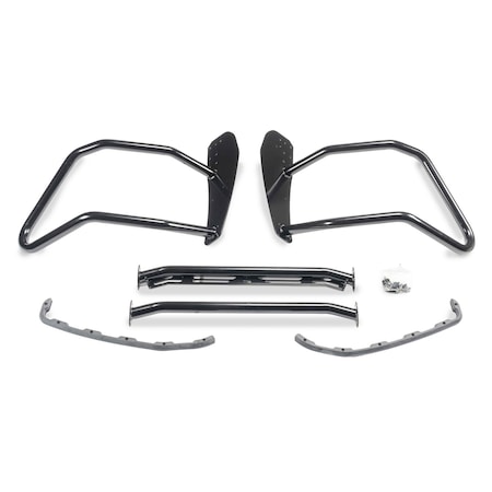 Warn Tubular, Powder Coated, Black, Steel, 2 Inch Diameter, With Mounting Hardware/ Light Mounts 110787