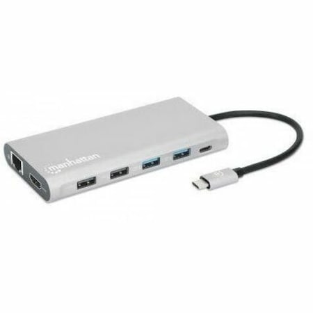 Manhattan - Strategic USB-C PD 12-IN-1 TRIPLE-HDMI MONITOR DOCKING STATION WITH MST 130660