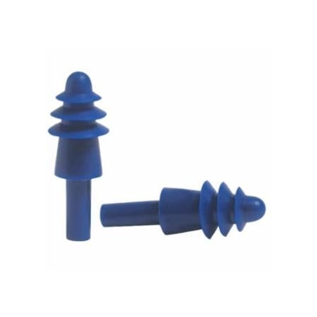 Howard Leight AirSoft Reusable Earplug, Thermoplastic Elastomer, Blue/Red, Uncorded, 50PK 154-AS-1