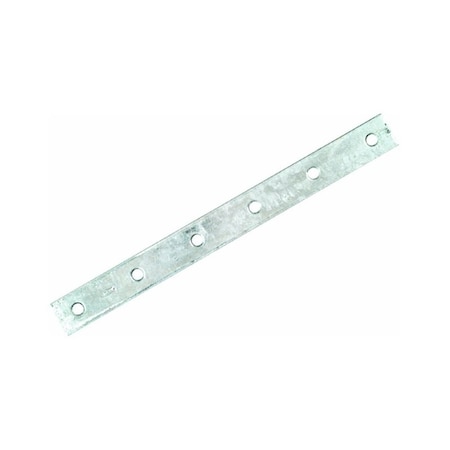 National Hardware Mending Brace, 12 in L, 1-1/8 in W, 0.19 in Gauge, Steel, Galvanized, Screw Mounting N220-376