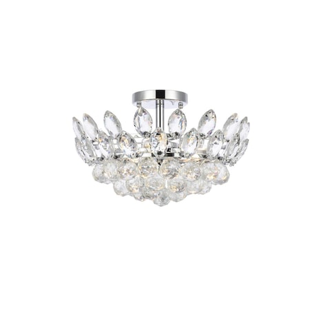 Lighting Business 16 in. Emilia Flush Mount in Chrome LI2955694