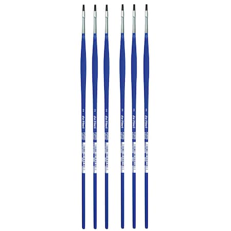 Da Vinci FORTE-Acrylics Student Brush, Synthetic, Acrylic & Oil, Flat, Series 8640, Size 2, 6PK VA-8640_2